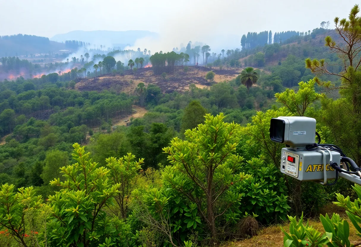 Wildfire containment area in Table Rock with signs of recovery