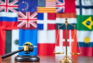 State flags representing a coalition challenging tariffs