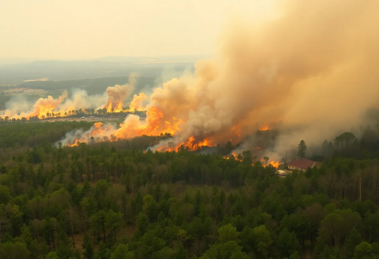 Wildfires in North and South Carolina