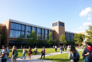 Students at Winthrop University engaging in academic activities on campus