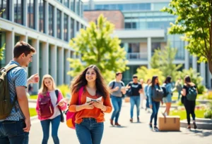 Students engaging in collaborative learning at Winthrop University