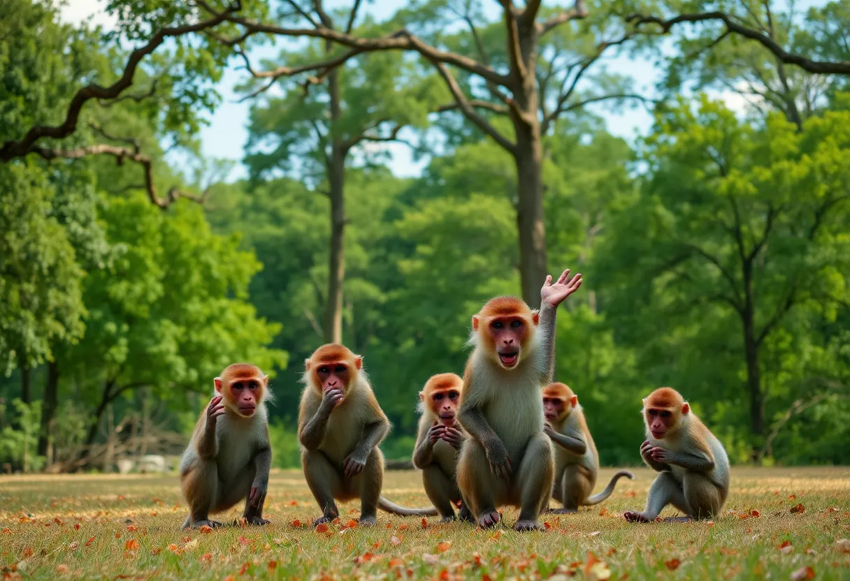 Rhesus Macaques in Yemassee