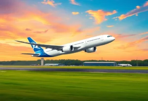 Boeing 787 Dreamliner in Flight