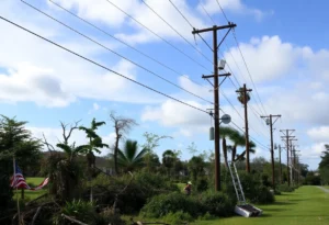 Restoration work post-Hurricane Helene
