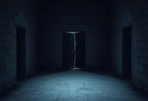 View of the Orleans Parish Jail with broken infrastructure