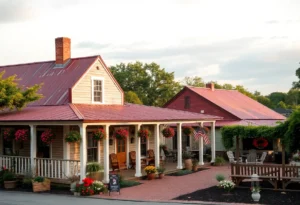 A scenic Southern landscape depicting traditional elements of the culture.