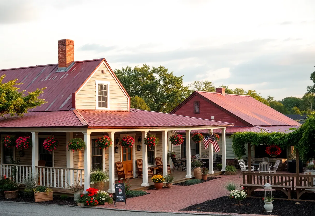 A scenic Southern landscape depicting traditional elements of the culture.