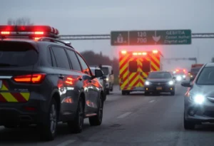 Tragic Highway Accident Scene