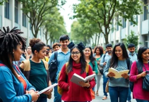 University of California students on campus