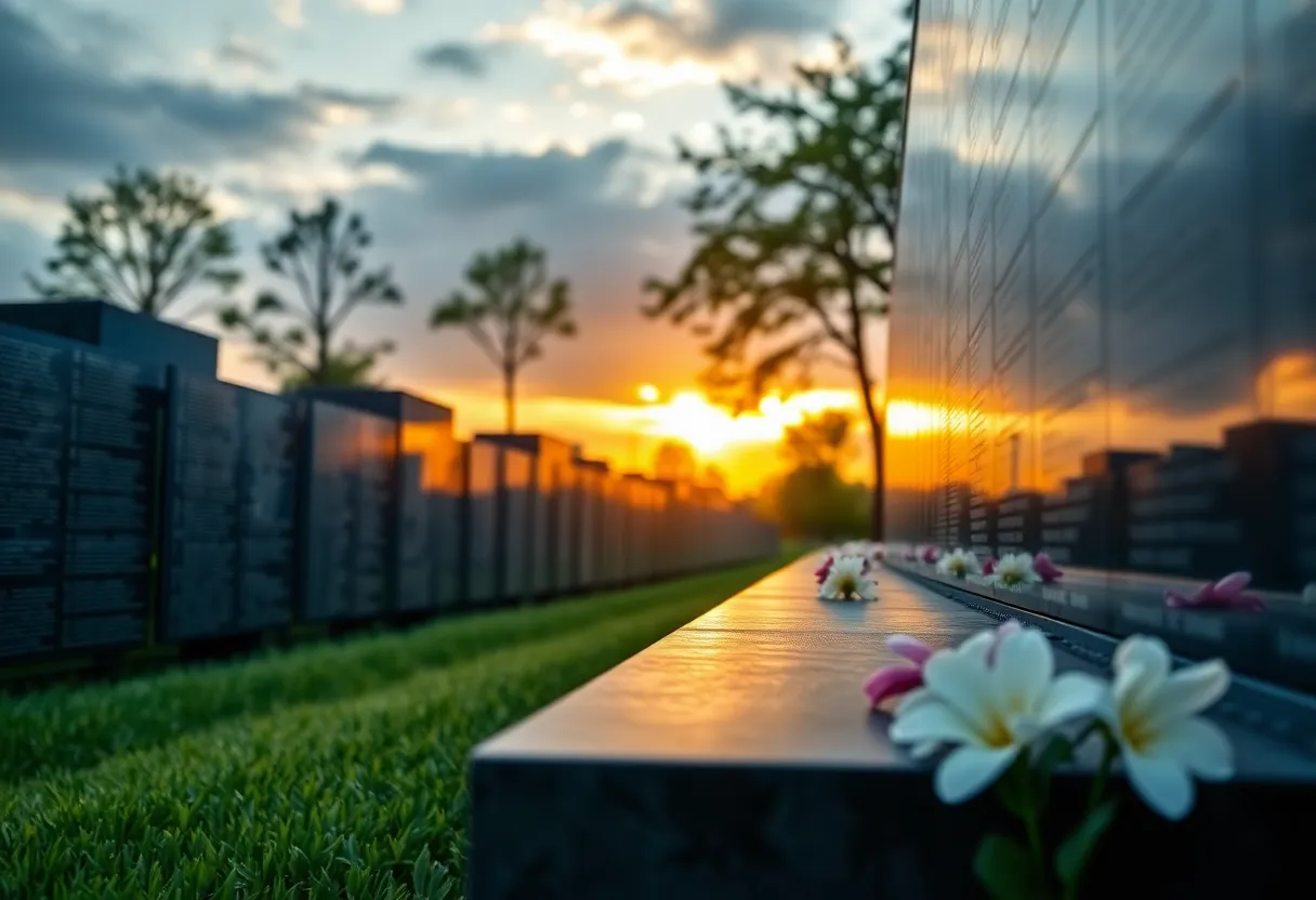 Vietnam Veterans Memorial honoring the fallen soldiers