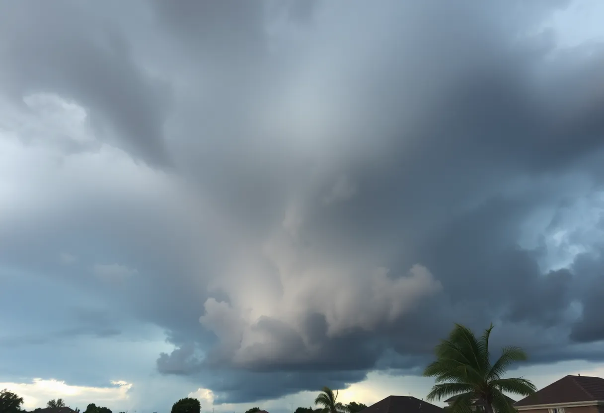 Dramatic storm clouds over York County