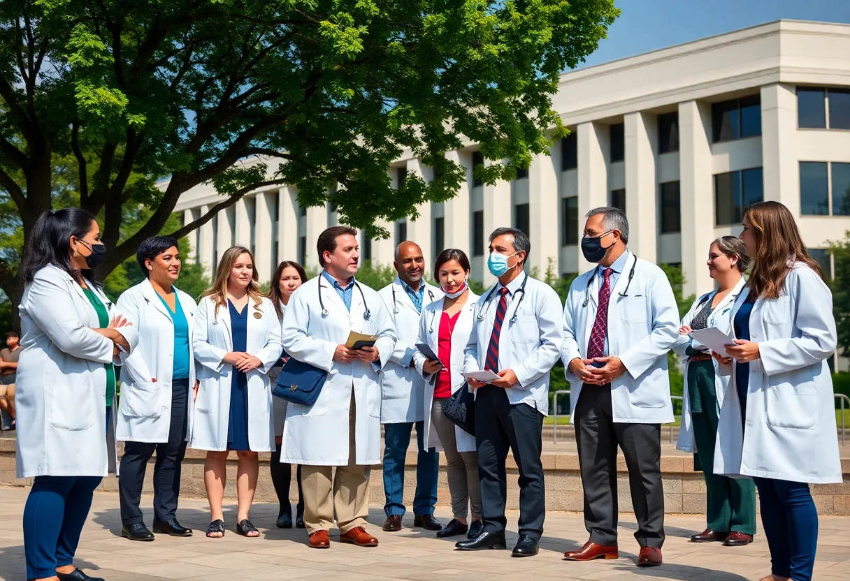 NIH employees advocating for public health research