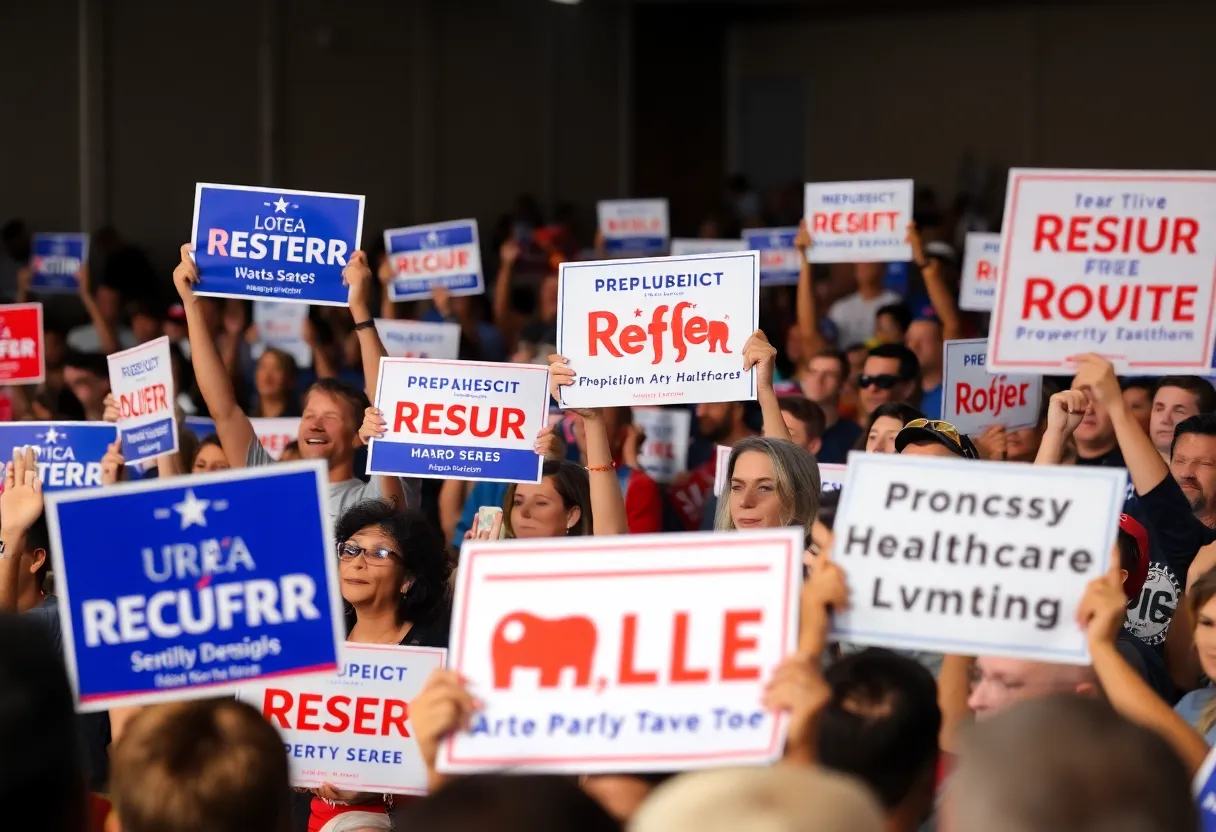 Rally supporting Republican candidate Ciattarelli for New Jersey Governor