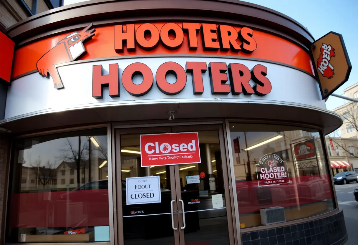 Closed Hooters Restaurant