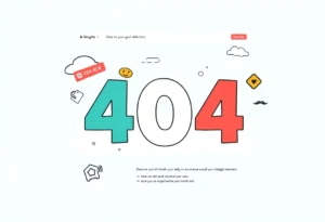 An example of an engaging and humorous 404 error page design
