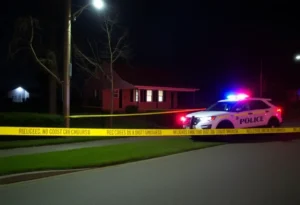 Police investigate a home invasion scene in Rock Hill, South Carolina.