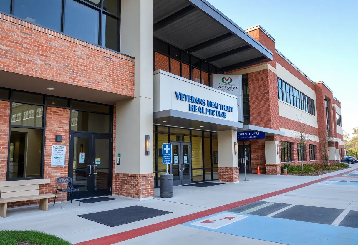 Exterior view of the new VA clinic in Rock Hill South Carolina