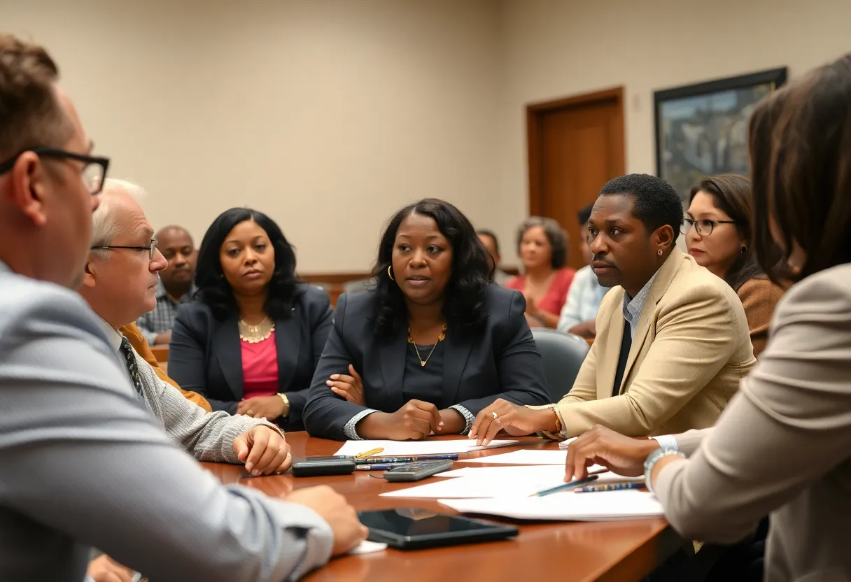 Rock Hill City Council members discussing budget approval