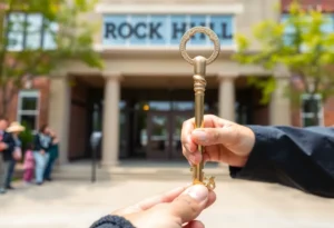 Ceremonial key presented in Rock Hill