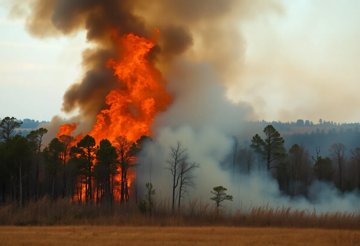 Wildfire in South Carolina