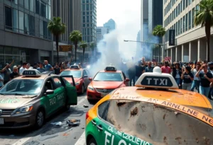 Waymo autonomous taxis vandalized during protests in Los Angeles