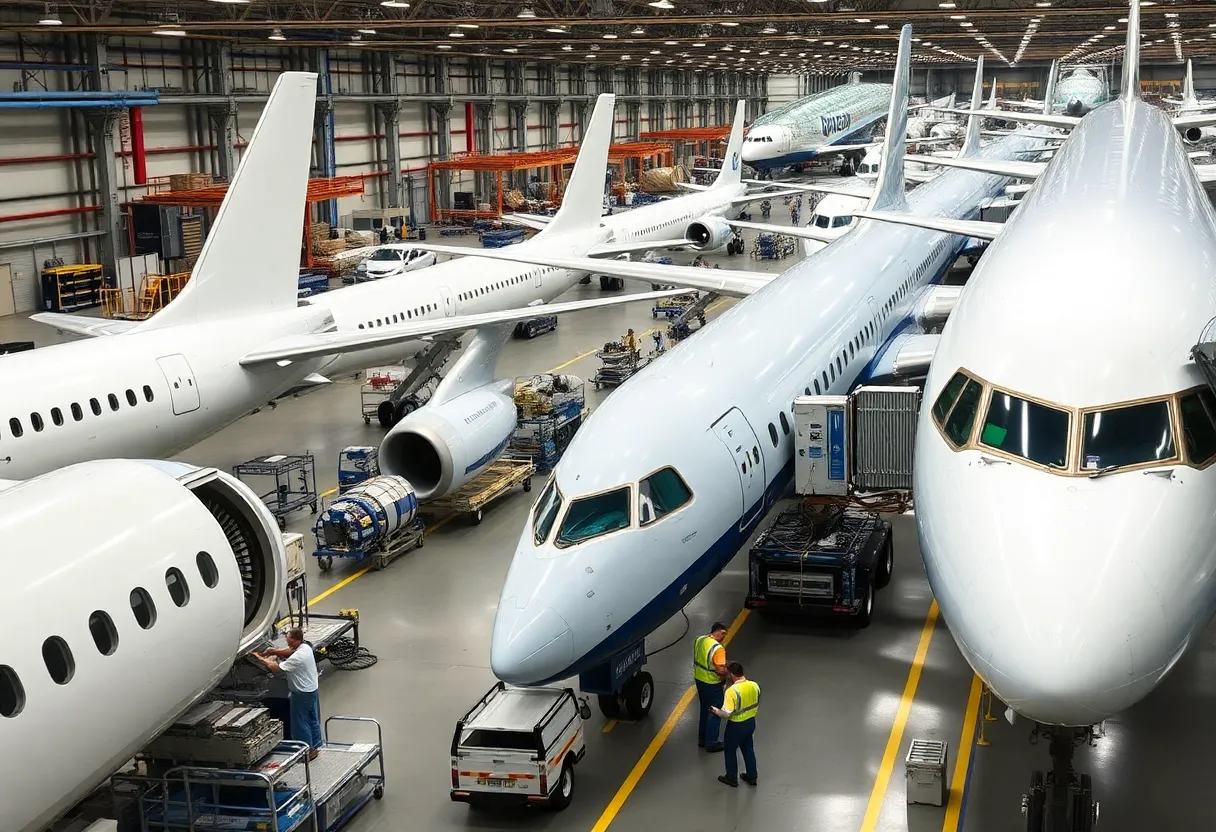 Boeing Jets Assembly Line