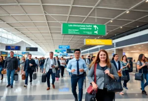 Business Travelers at Airport