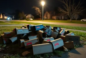 Vandalized mailboxes in Rock Hill, SC