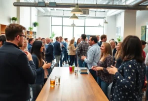 Community celebration at 742 North coworking space