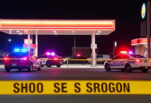 Gas Station Shooting Scene