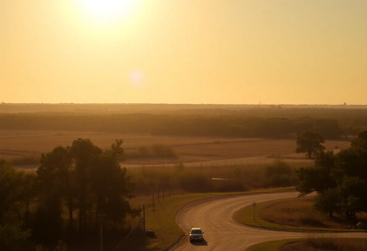 A hot summer day in South Carolina during a heat advisory