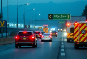 Accident Scene on Interstate 85