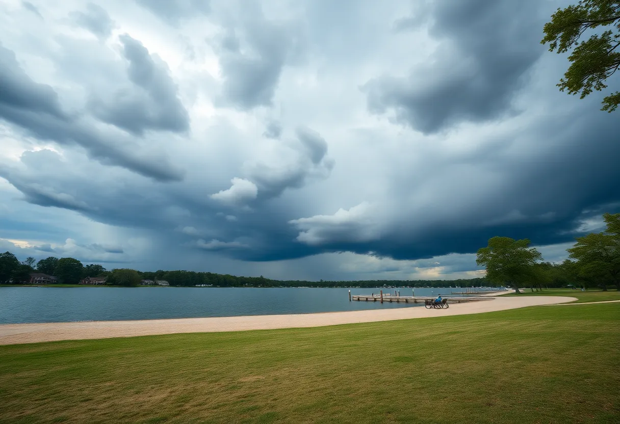 Lake Murray Public Park Lightning Strike