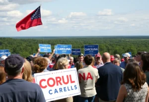 Supporters at a political rally for Ralph Norman's gubernatorial campaign