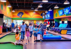 Families enjoying activities at ROAR Entertainment Center in Rock Hill