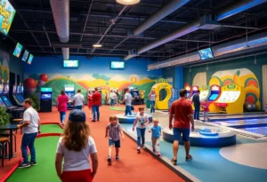 Families enjoying activities at ROAR Entertainment Center in Rock Hill