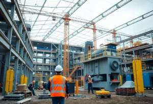 Construction of Schneeberger's new manufacturing facility in Rock Hill