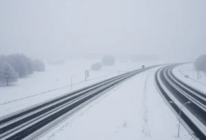 South Carolina Winter Storm Scene