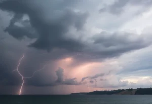 Thunderstorm Over Lowcountry South Carolina