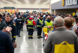 Emergency Response at Walmart Stabbing