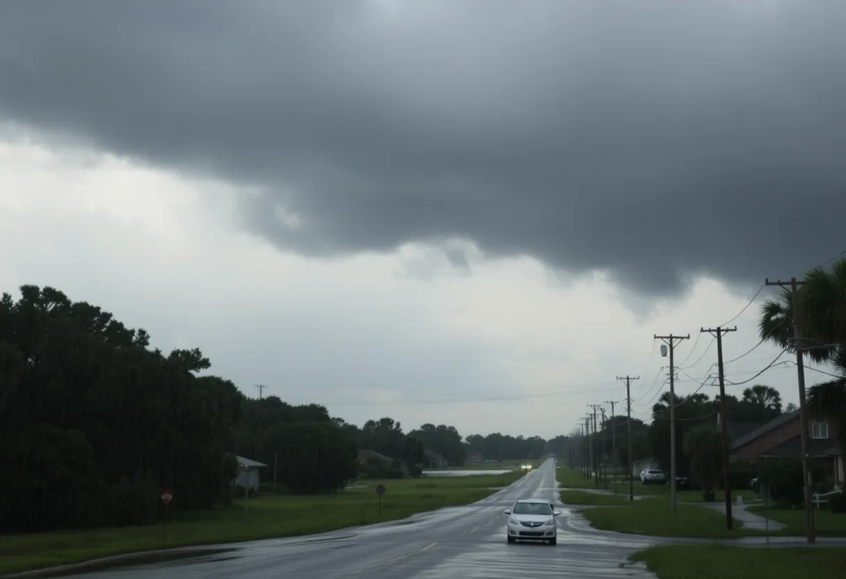 Heavy rain causing flash floods in Beaufort County