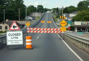 Closed Cannons Campground Road Bridge