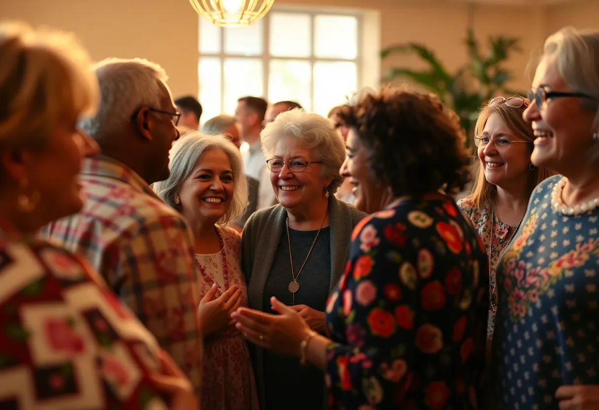 Community members gathering in remembrance of Patty Hovis