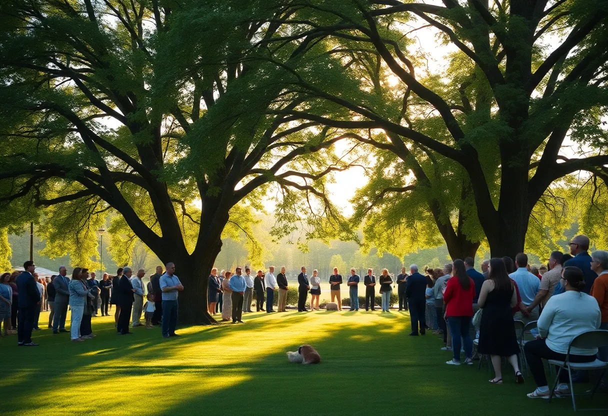 Memorial service setting for Pastor Harold Barton Smith