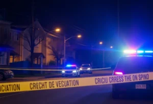 Police Investigation at Night