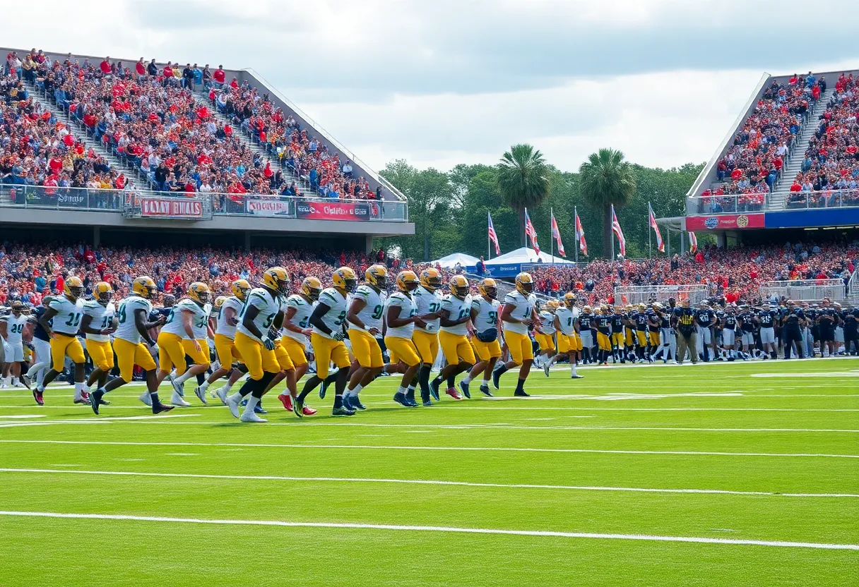 Rock Hill Bearcats football team during a game