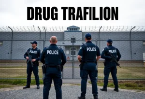 Law enforcement and drug trafficking prevention scene