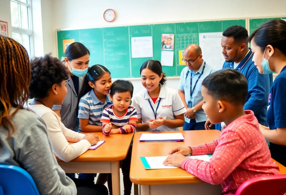 School staff participating in seizure safety training