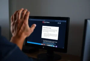 Person experiencing access issues on a news website.