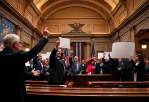 Texas State Capitol protest by lawmakers